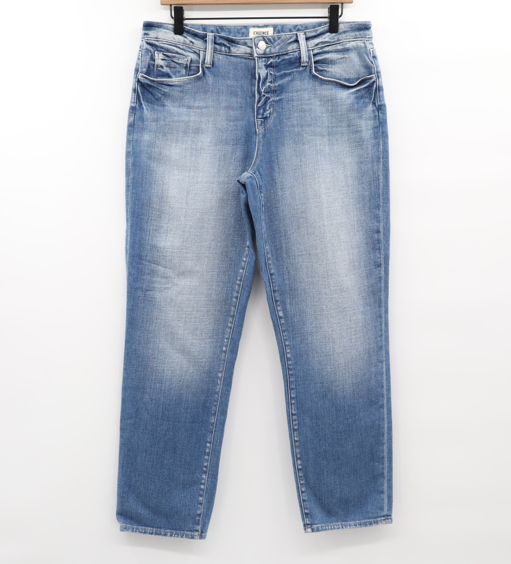 L'Agence Jeans Women's Sz 29x29 Blue Hauteur Balboa Light Wash Mid Rise